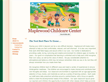 Tablet Screenshot of maplewoodccc.com